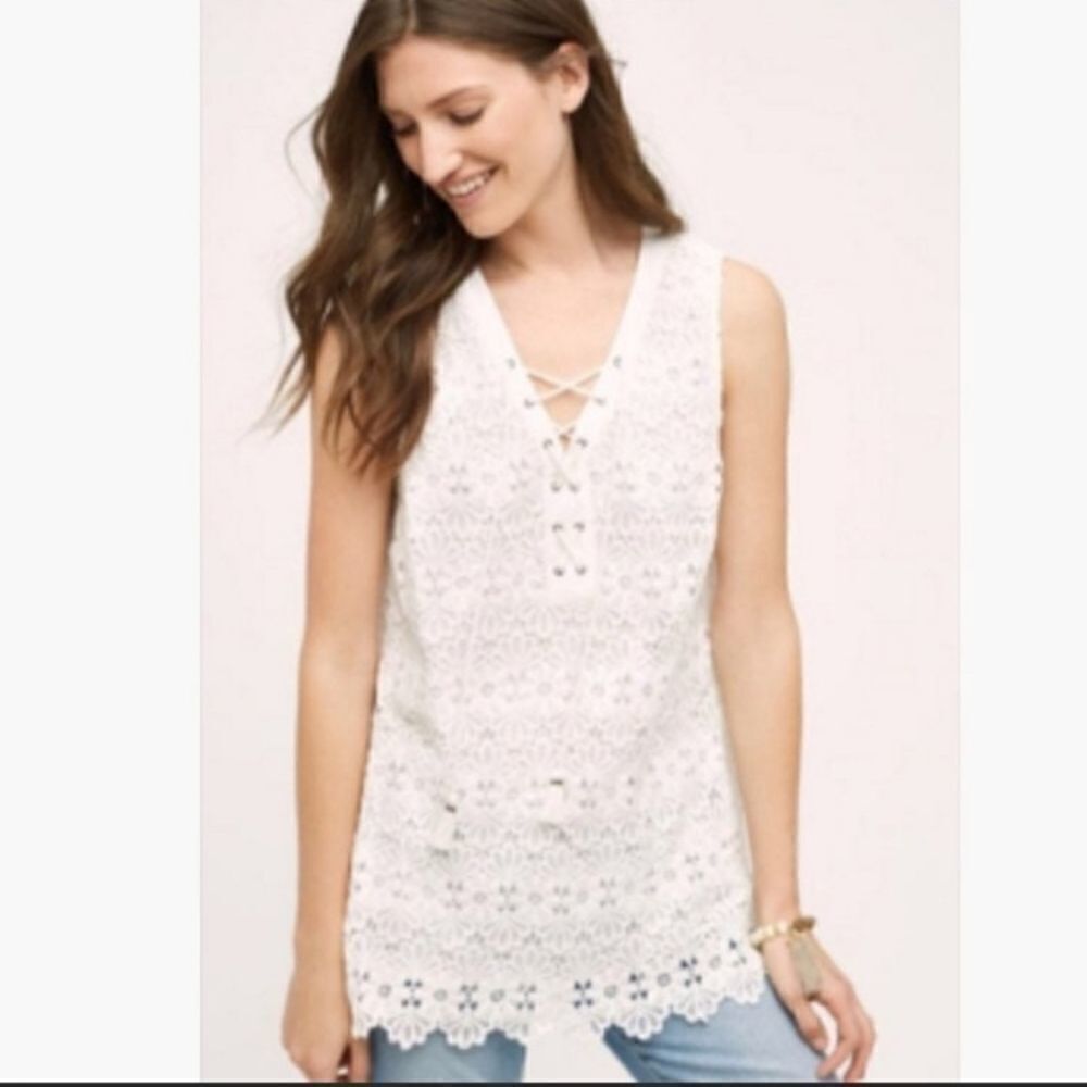 Anthropologie Meadow Rue‎ Milagro Lace Tank Size XS